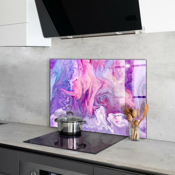 Kitchen splashback Pink abstraction