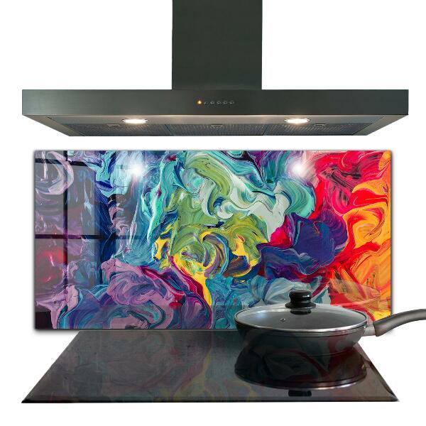 Kitchen splashback Colorful abstraction