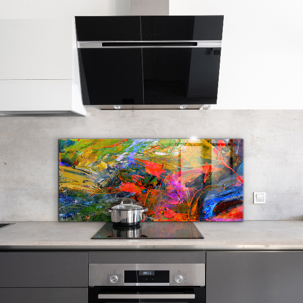 Kitchen splashback Color explosion