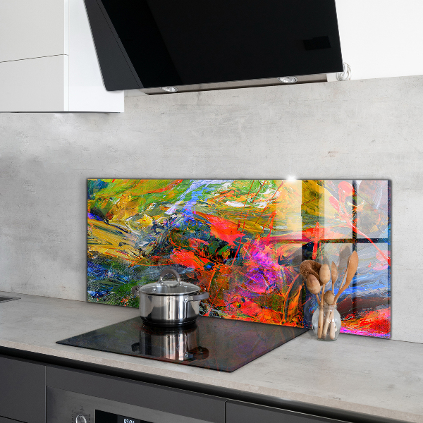Kitchen splashback Color explosion