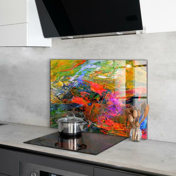 Kitchen splashback Color explosion