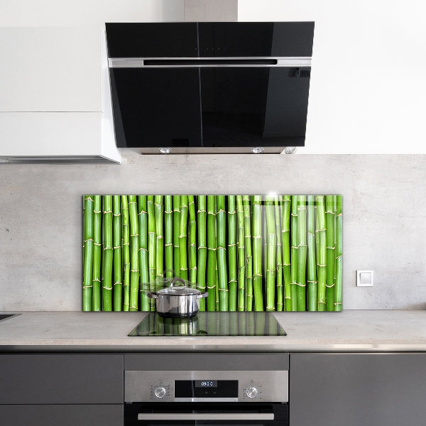 Kitchen splashback Asian bamboo