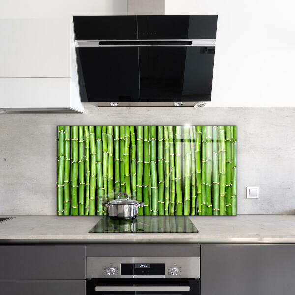Kitchen splashback Asian bamboo