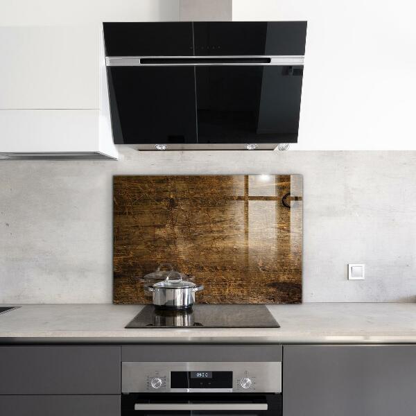 Oven splashback Dark oak wood