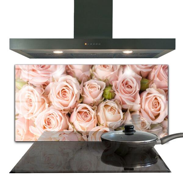 Kitchen splashback Bouquet of delicate roses