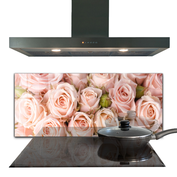 Kitchen splashback Bouquet of delicate roses