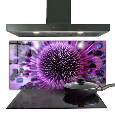 Kitchen splashback Purple flower