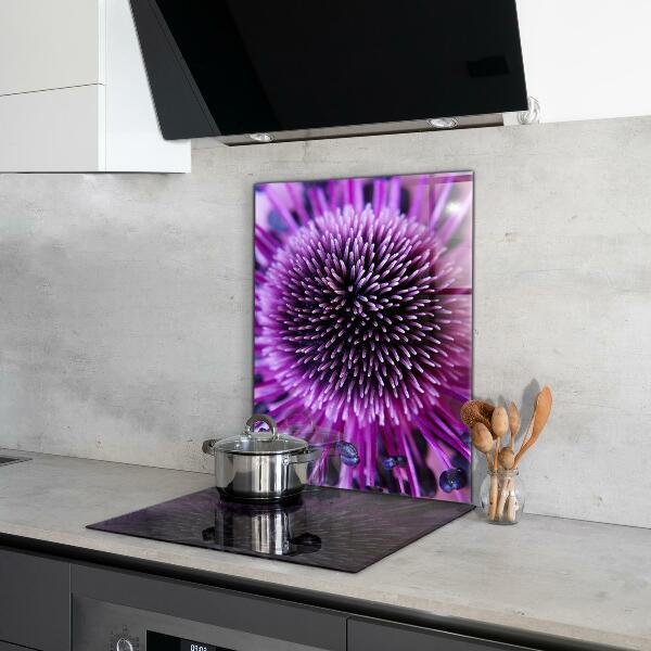 Kitchen splashback Purple flower