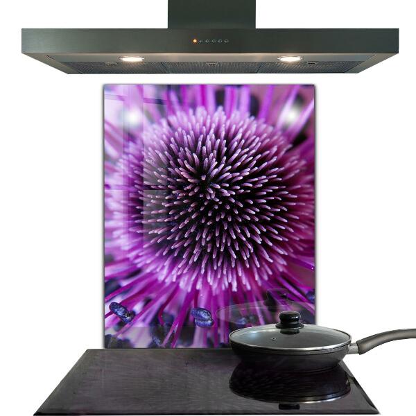 Kitchen splashback Purple flower