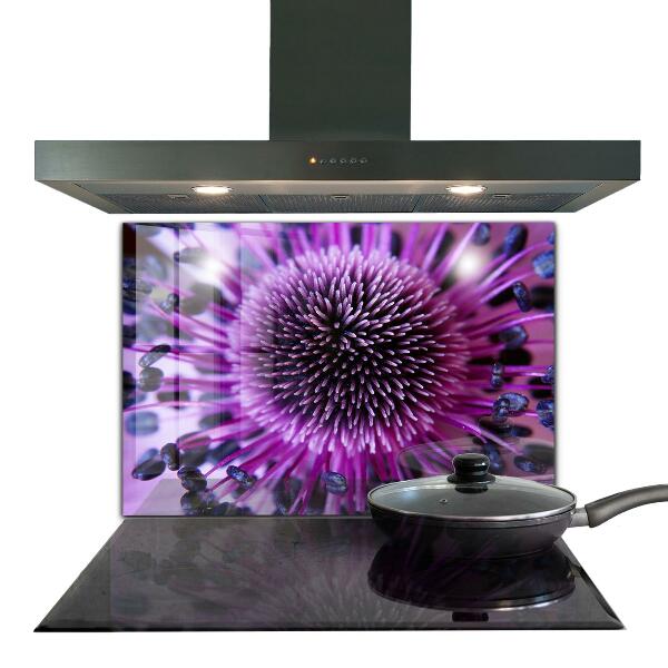 Kitchen splashback Purple flower