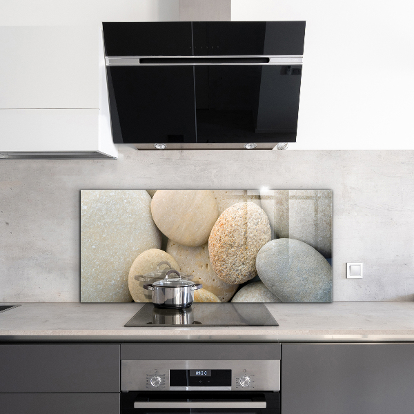 Glass splashback Stony beach