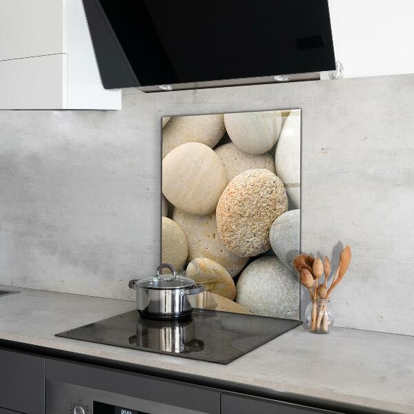 Glass splashback Stony beach