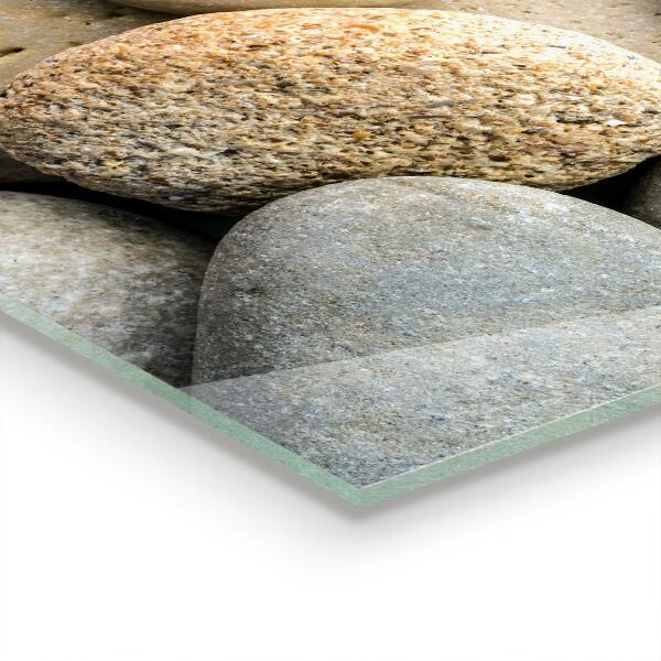 Glass splashback Stony beach