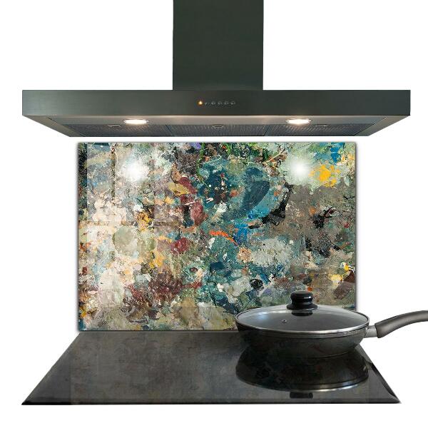 Glass splashback Oil paint texture