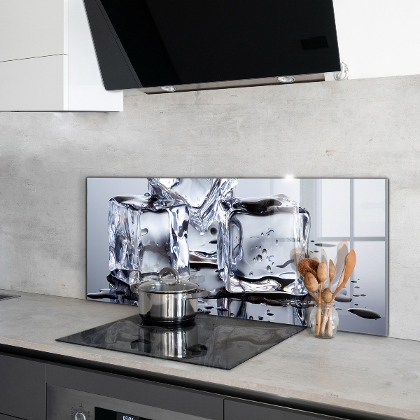 Kitchen splashback Ice cubes refreshment