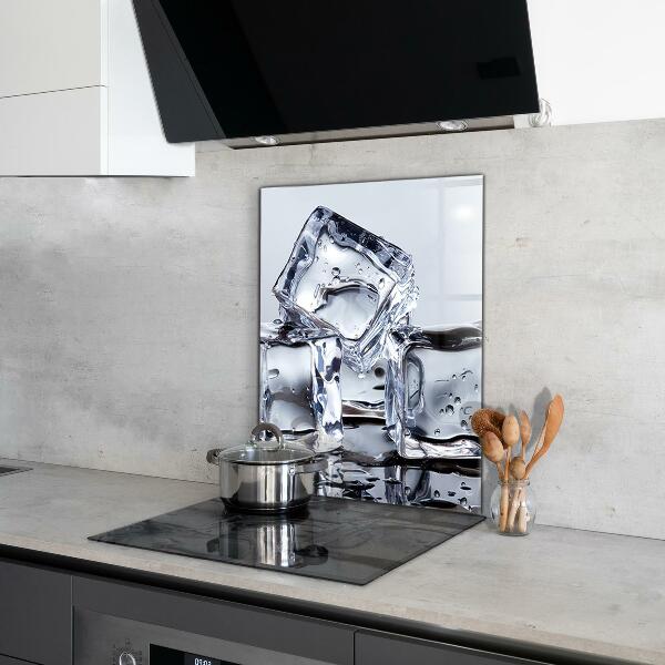 Kitchen splashback Ice cubes refreshment