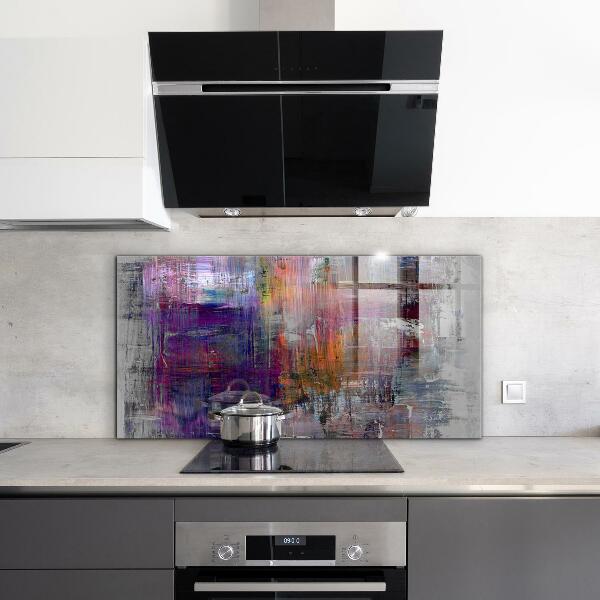 Kitchen splashback Abstract painting