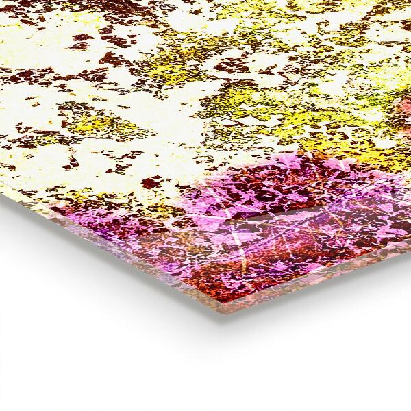 Kitchen splashback Orange abstraction