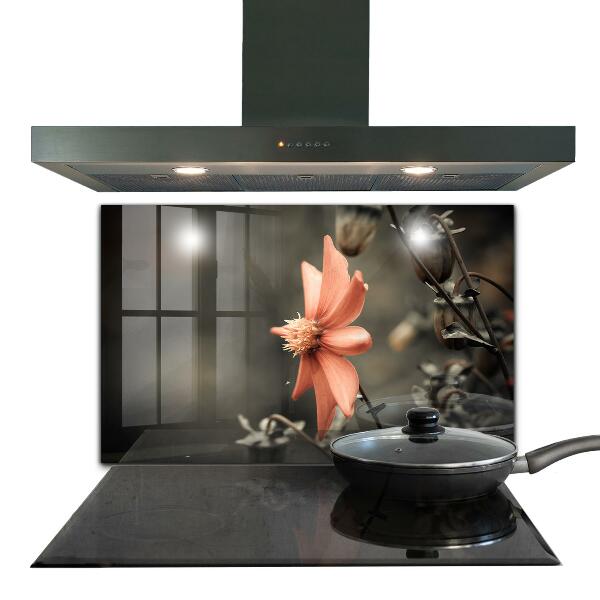 Kitchen splashback Vintage flower bud