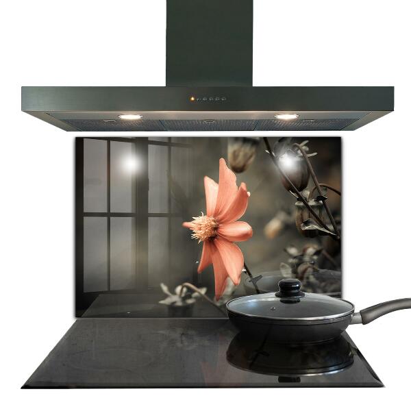 Kitchen splashback Vintage flower bud