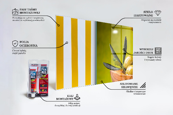 Kitchen splashback Green fresh olives