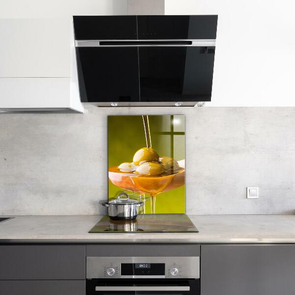 Kitchen splashback Freshly pressed olive oil