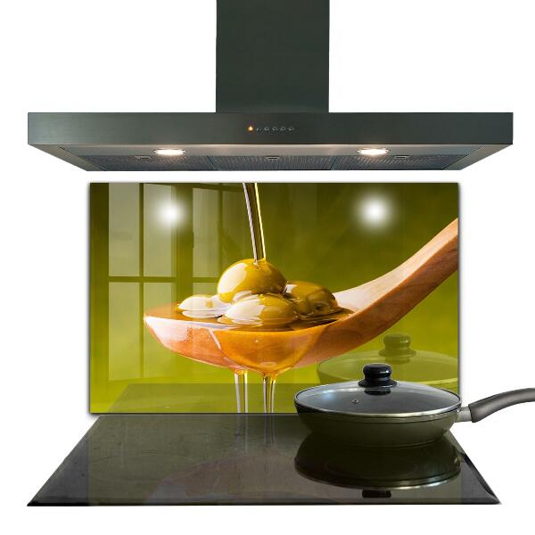 Kitchen splashback Freshly pressed olive oil