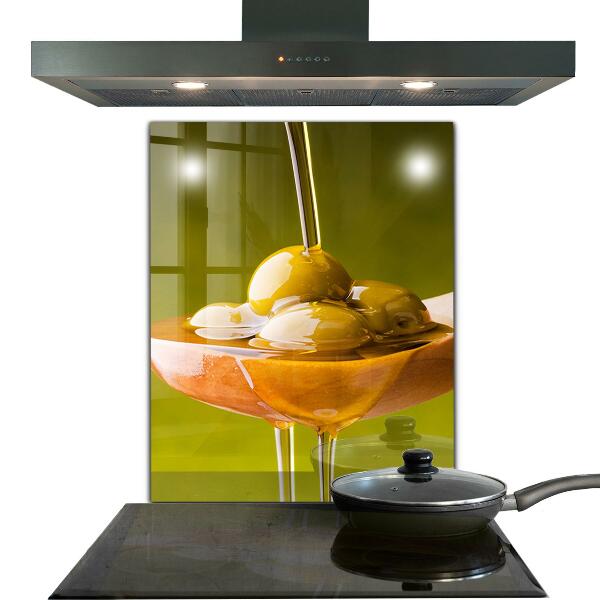 Kitchen splashback Freshly pressed olive oil
