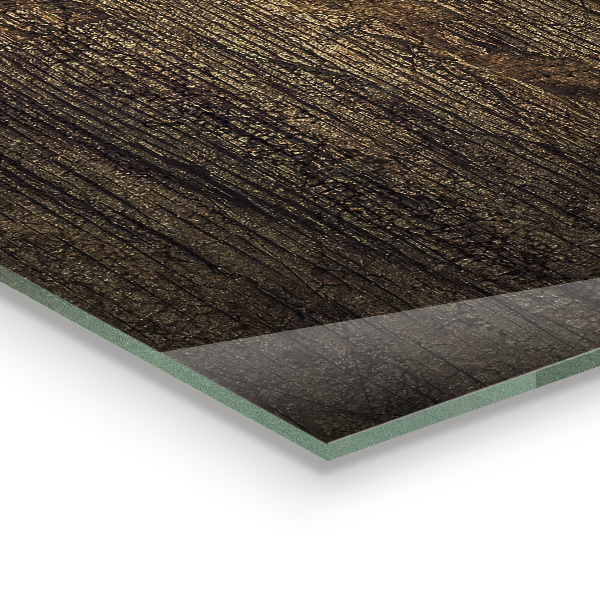 Glass splashback Retro wood texture