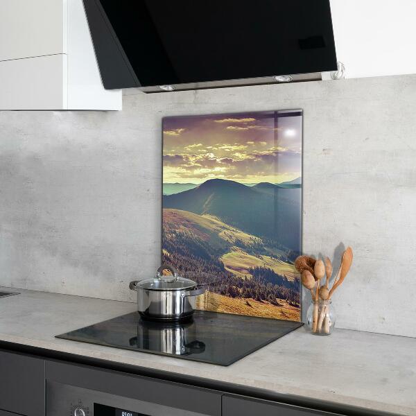 Kitchen splashback Mountain landscape in autumn