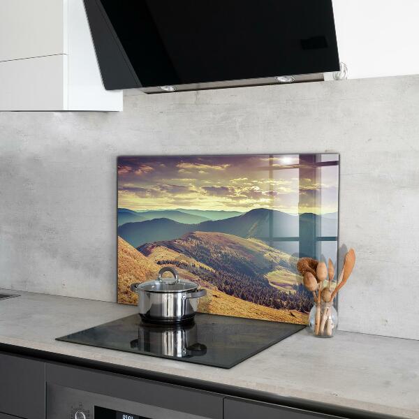 Kitchen splashback Mountain landscape in autumn