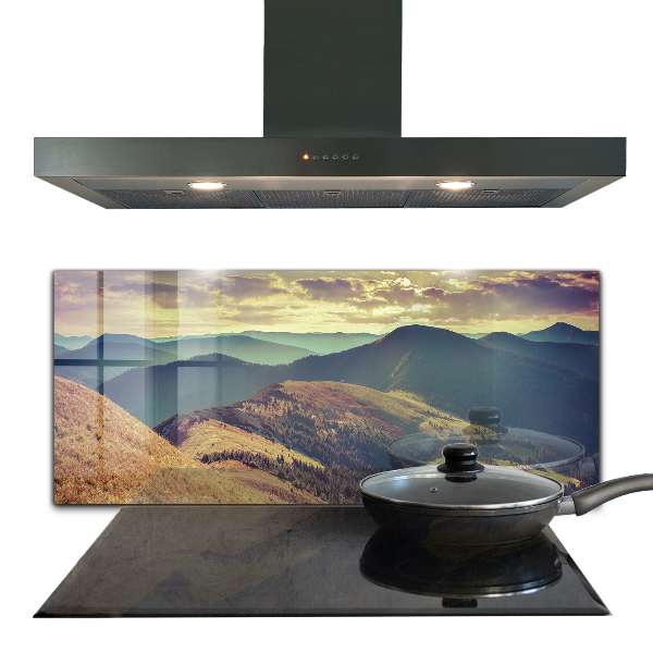 Kitchen splashback Mountain landscape in autumn