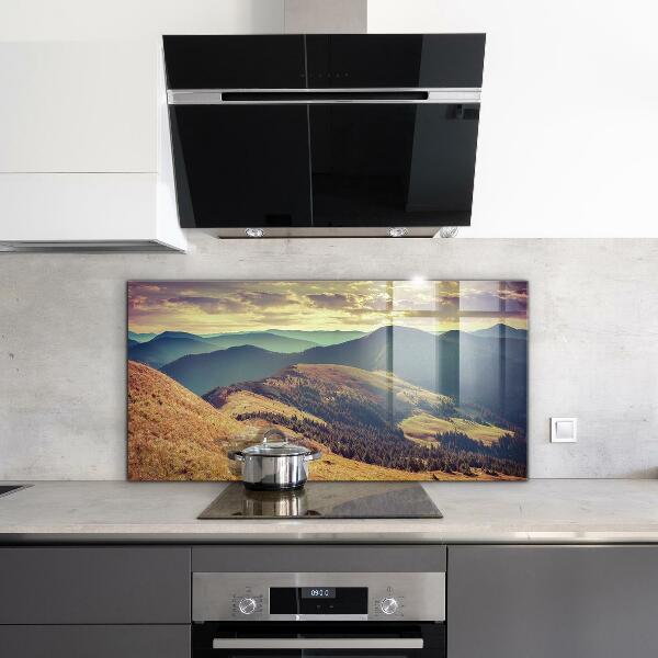 Kitchen splashback Mountain landscape in autumn
