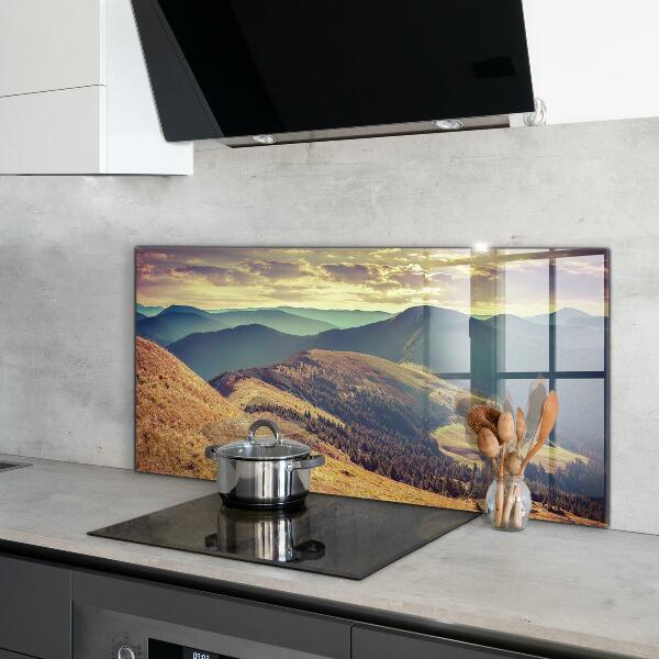 Kitchen splashback Mountain landscape in autumn
