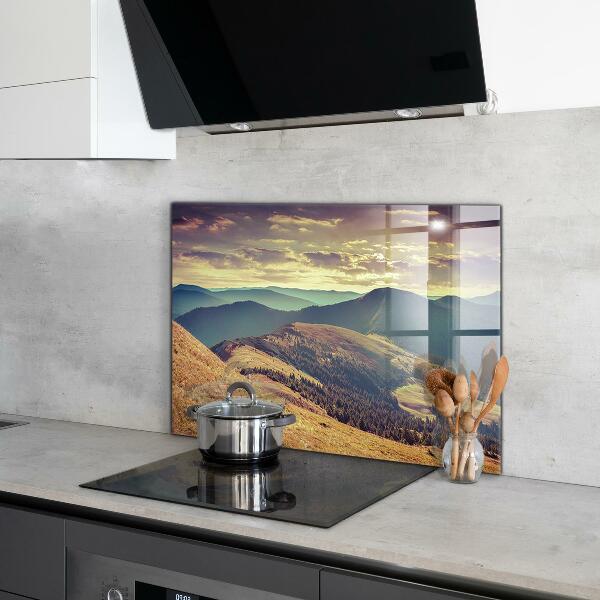 Kitchen splashback Mountain landscape in autumn