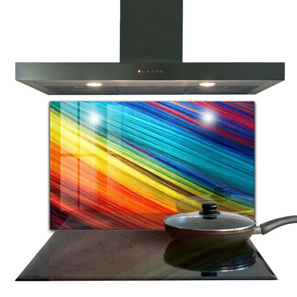 Cooker splashback Colorful graphic rainbow pattern
