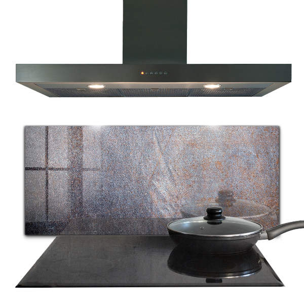 Glass splashback Vintage metal texture