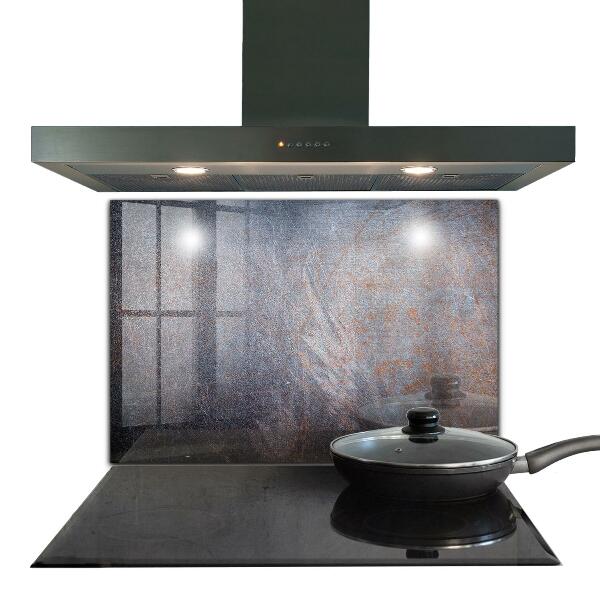 Glass splashback Vintage metal texture