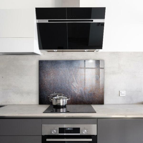 Glass splashback Vintage metal texture