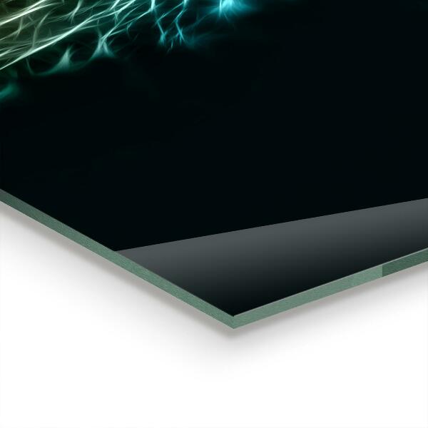 Cooker splashback Lion in abstract edition