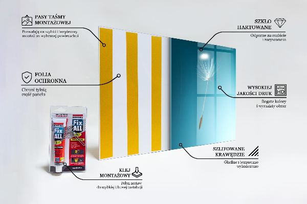 Kitchen splashback Dandelion dandelion in the wind