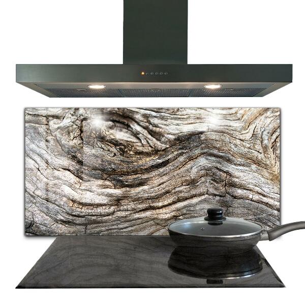 Glass splashback Tree bark trunk