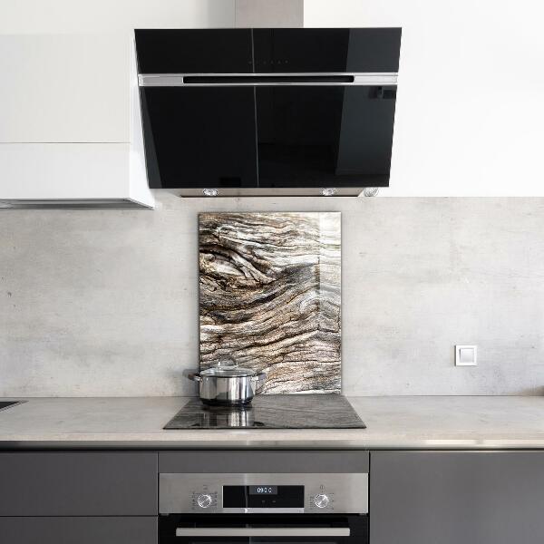 Glass splashback Tree bark trunk