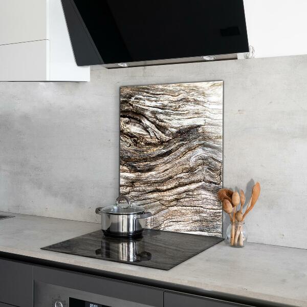 Glass splashback Tree bark trunk