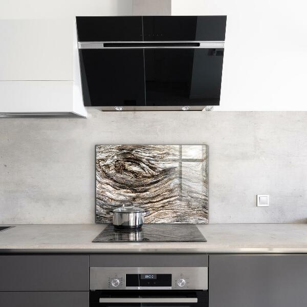 Glass splashback Tree bark trunk