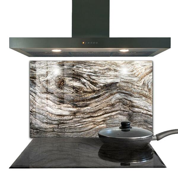 Glass splashback Tree bark trunk
