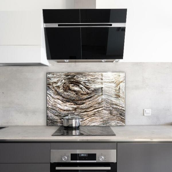 Glass splashback Tree bark trunk