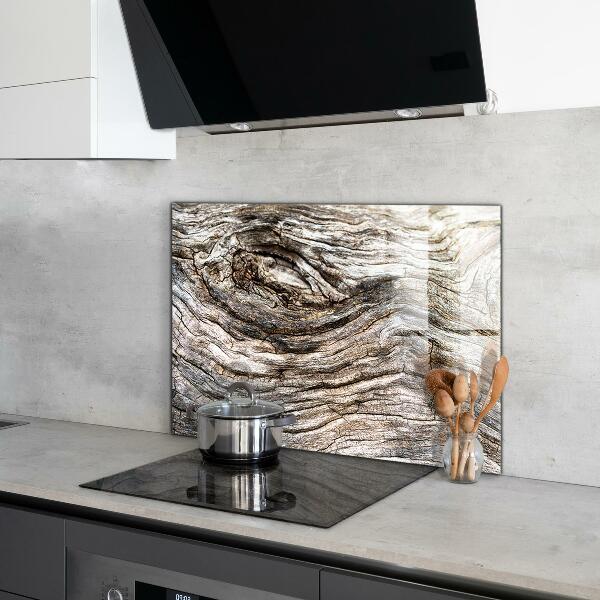 Glass splashback Tree bark trunk