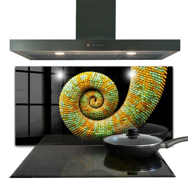 Cooker splashback Chameleon tail nature