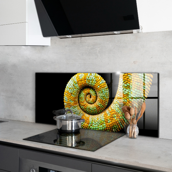 Cooker splashback Chameleon tail nature